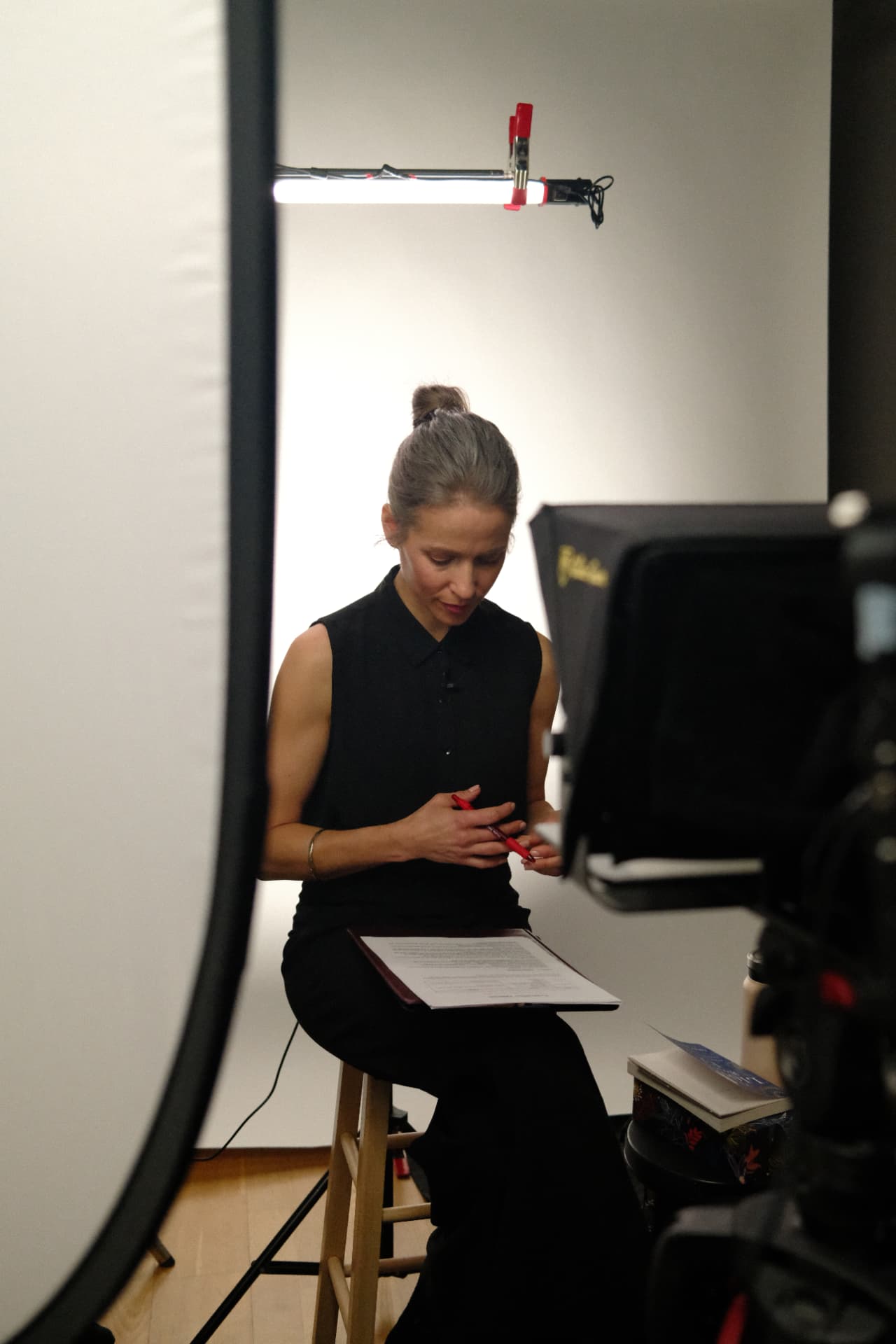 Vanguard Creative filming social media content in a Winnipeg studio